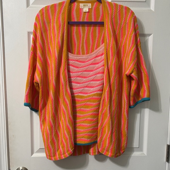 Maeve Other - Maeve Multicolor Striped Cardigan